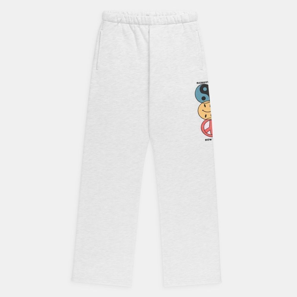 madhappy New York Exclusive Unisex Straight Leg Fleece Sweatpant Ash Medium NEW